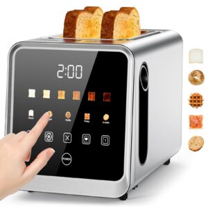 Foyocoven 2-Slice Smart Toaster | ONLY $29 (Retail $59) – Touchscreen, 1.5" Wide Slots, Memory Recall
